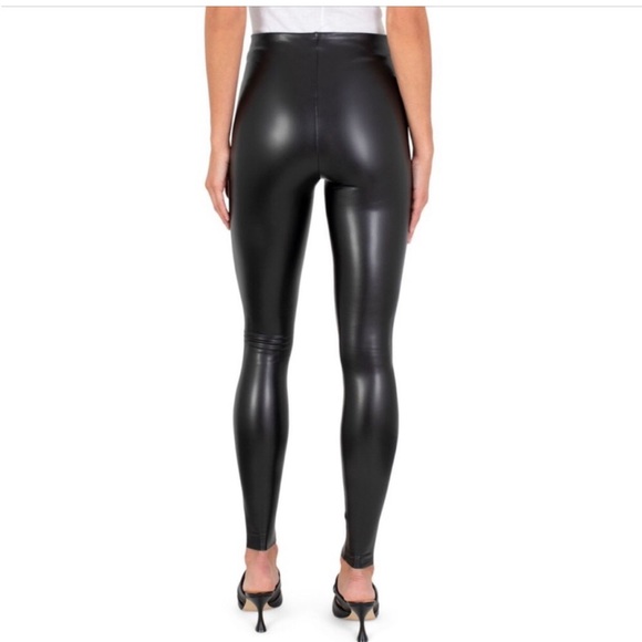 NWT New JOIE Faux Leather leggings Black Vegan various sizes MSRP $198 - Picture 3 of 13